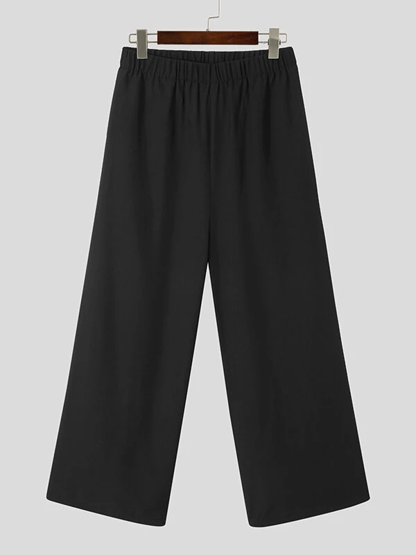 Men Plain Pleated Loose 2 Piece Set 8 Men Plain Pleated Loose 2 Piece Set - Image 6