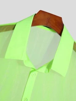 Men See Through Short Sleeve Jumpsuit 9 Men See Through Short Sleeve Jumpsuit -Incerun Shop ed0287cc 3e78 4472 80c0 2261fed456bd