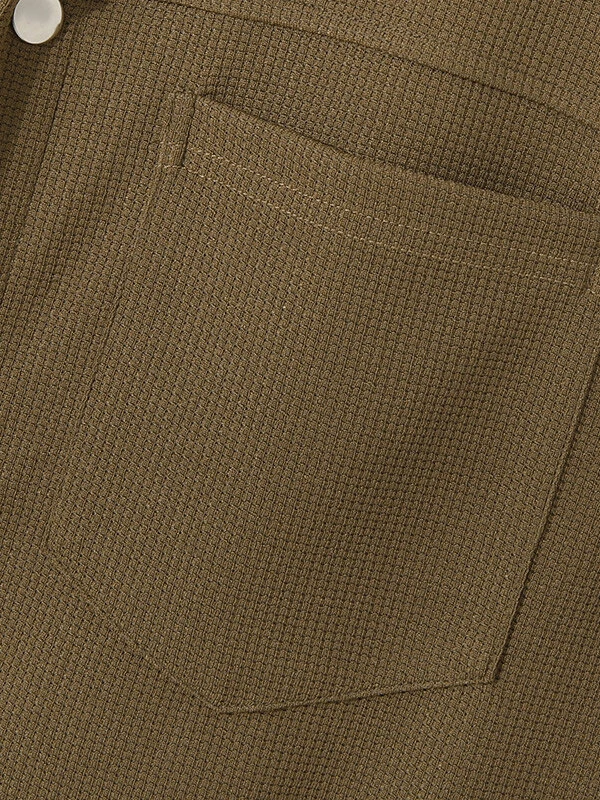 Mens Knit Textured Lapel Snap Button Sleeveless Vest 10 Mens Knit Textured Lapel Snap Button Sleeveless Vest - Image 8