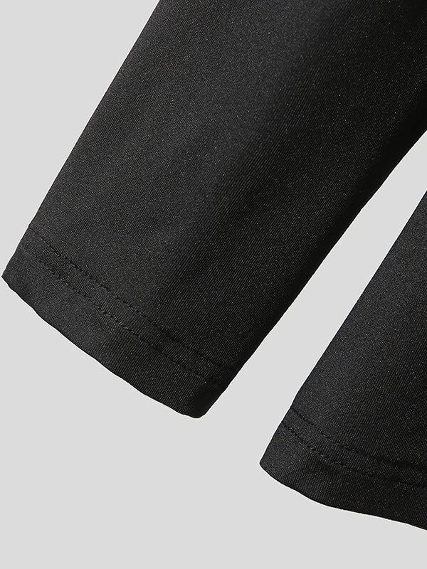 Mens Cutout Design Crew Neck Long Sleeve T-Shirt 10 Mens Cutout Design Crew Neck Long Sleeve T-Shirt - Image 8