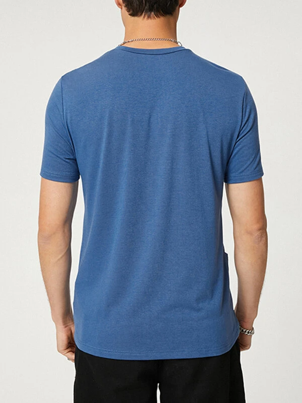 Mens Cutout Waist Short Sleeve Casual T-Shirt 4 Mens Cutout Waist Short Sleeve Casual T-Shirt - Image 2