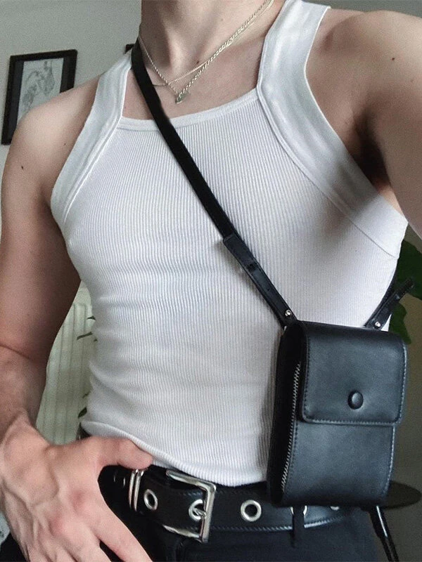 Mens Pure Color Casual Vest 4 Mens Pure Color Casual Vest - Image 2