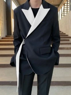 Mens Irregular Patchwork Casual Long-sleeved Blazer -Incerun Shop f1eb4e43 4677 4dcd 9ff3 62100bac1979