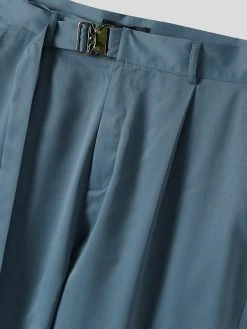 Mens Japan Solid Metal Belt Pocket Pants -Incerun Shop f28471e1 03c4 49ba bb71 ac1c240b13a5