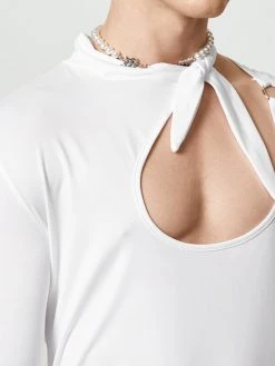 Mens Hollow Out Irregular Long-sleeved T-shirt -Incerun Shop f2bc4f8e ab88 4e10 b7a8 f06137154397