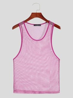 Men Mesh See Through Sleeveless Vest 15 Men Mesh See Through Sleeveless Vest -Incerun Shop f2f717a2 407f 4f16 bb72 876dff52104d