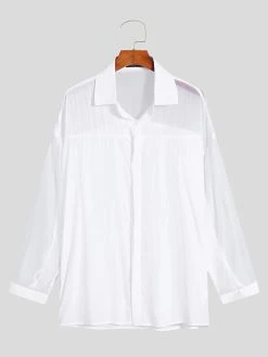 Mens See Through Fringe Shirt -Incerun Shop f30e89df 75af 40a4 8dfa 84cb2626bdbf