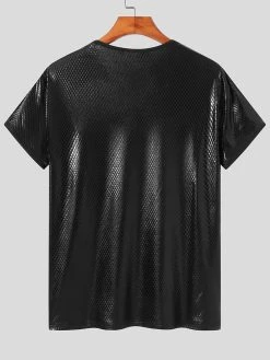 Mens Shiny Metallic Love Heart Patch T-Shirt 17 Mens Shiny Metallic Love Heart Patch T-Shirt -Incerun Shop f434616e 2c37 4d23 a5f6 1a9f1ec68366