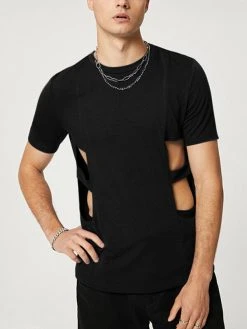 Mens Cutout Waist Short Sleeve Casual T-Shirt 12 Mens Cutout Waist Short Sleeve Casual T-Shirt -Incerun Shop f727ee9f 0b4b 4d4d 88c6 18064824cf8f