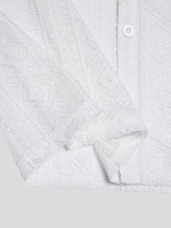 Men's Sexy Hollow Lace Loose Shirts 24 Men's Sexy Hollow Lace Loose Shirts -Incerun Shop f743f43b b129 4325 ae03 d9eb67749409