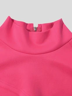 Mens High Neck Back Zipper Cropped Top -Incerun Shop f833950d bcb4 4783 9034 12199d89cdaf