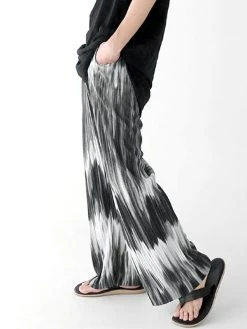 Mens Ombre Texture Elastic Waist Casual Pants -Incerun Shop f88d8fed decf 41cc 808e e1a1fa5286fd