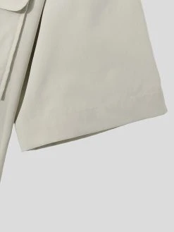 Mens Solid Lapel Zip Front Cargo Jumpsuit With Belt -Incerun Shop fb861015 7a0c 432b a83b 5b8e66bd8313