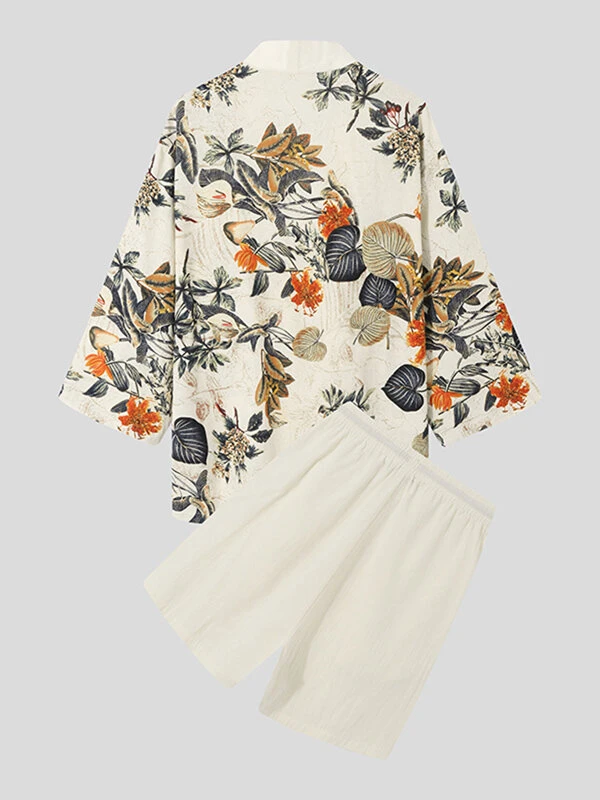 Mens Flower Print 2 Piece Set 4 Mens Flower Print 2 Piece Set - Image 2