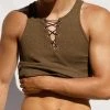 Mens Strappy Design Casual Solid Color Vest -Incerun Shop fe19a715 3025 4687 b608 ca723293cb9b