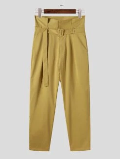 Men Casual Belt Big Pocket Pants -Incerun Shop ffc5859d 656a 4b84 9e1b 8b768d8c8a70