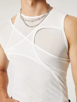 Mens Cutout Mesh See Through Tank Top 16 Mens Cutout Mesh See Through Tank Top -Incerun Shop ffd68847 01fd 4d04 99b8 78b251f9258d